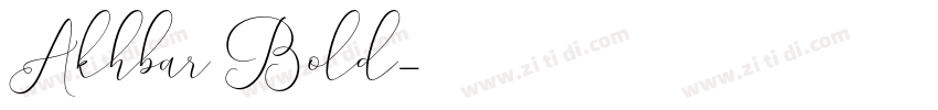 Akhbar Bold字体转换
